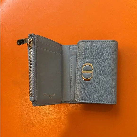Vintage Christian Dior Gray 3 fold Wallet - Picture 2 of 7